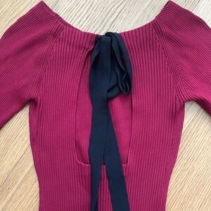 Jason Wu x RTR Off The Shoulder Back Bow Tie Dress (Medium)